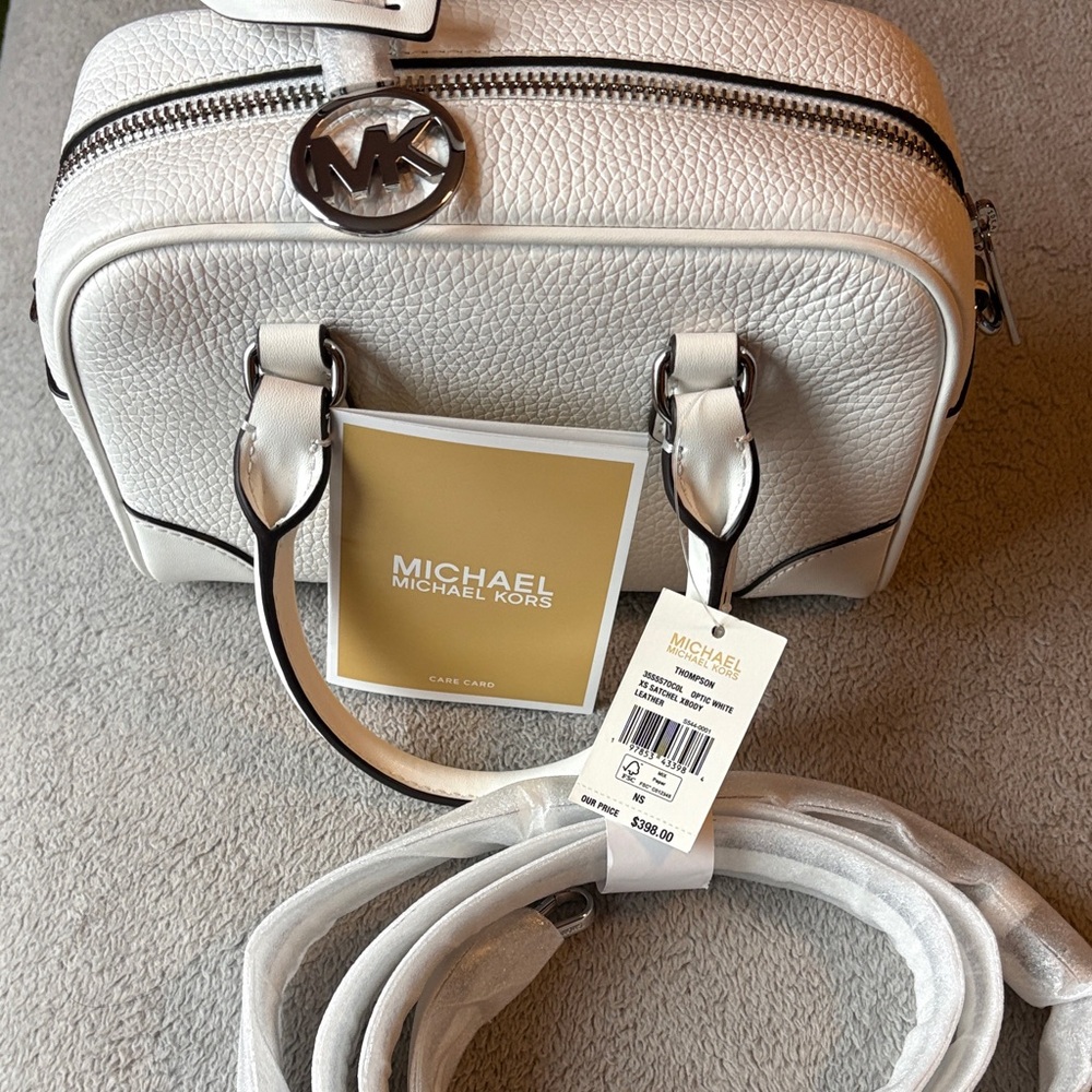 Michael Kors White Leather Satchel - Picture 6 of 6